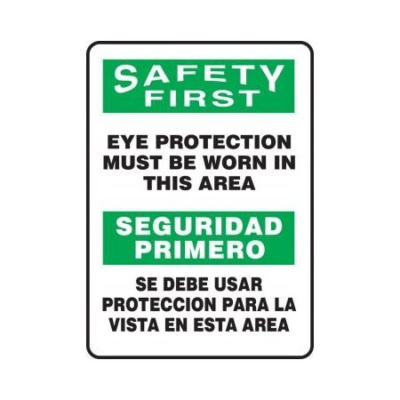 SPANISH BILINGUAL Safety Sign SBMPPE907XP